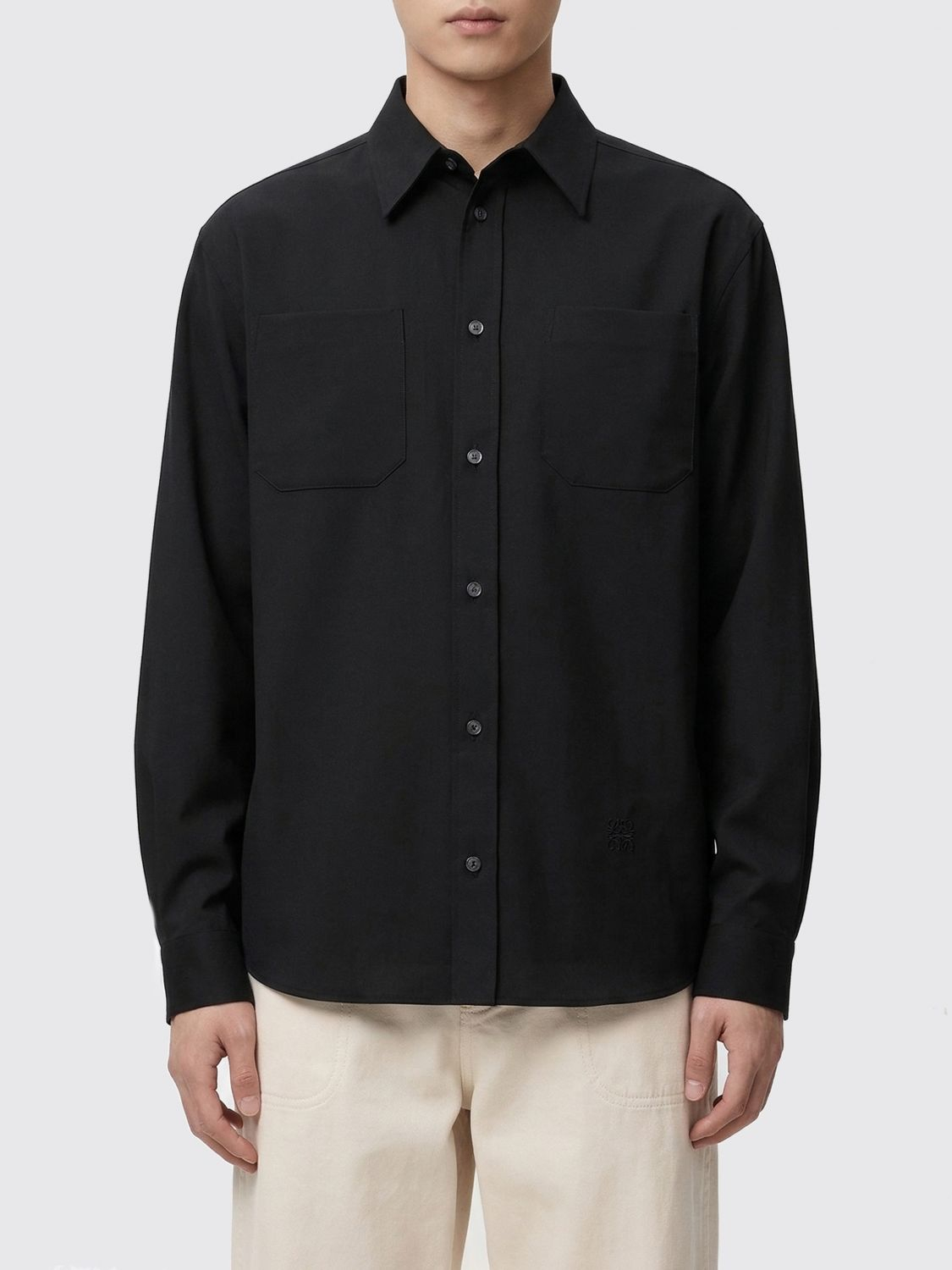 [Loewe] Shirts Long Sleeve SS26 H526Y05WGI BLACK
