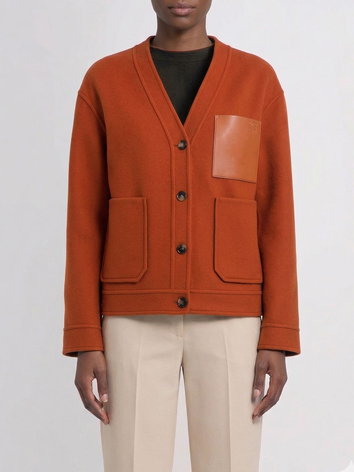 [Loewe] Knitwear SS26 S359Y02XFU KHAKIORANGE