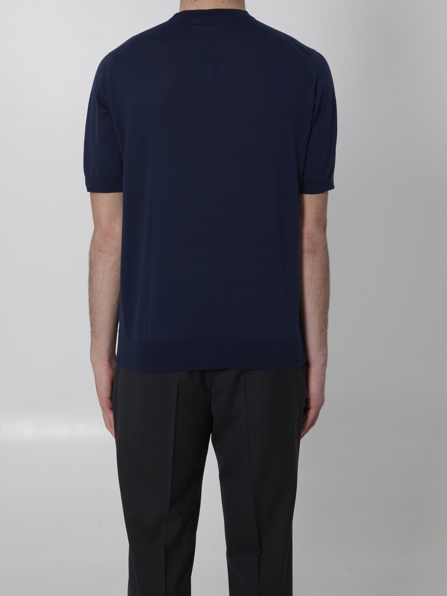 [JOHN SMEDLEY] T-shirts Short Sleeve SS26 KEMPTON__FRENCH NAVY