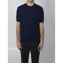 [JOHN SMEDLEY] T-shirts Short Sleeve SS26 KEMPTON__FRENCH NAVY
