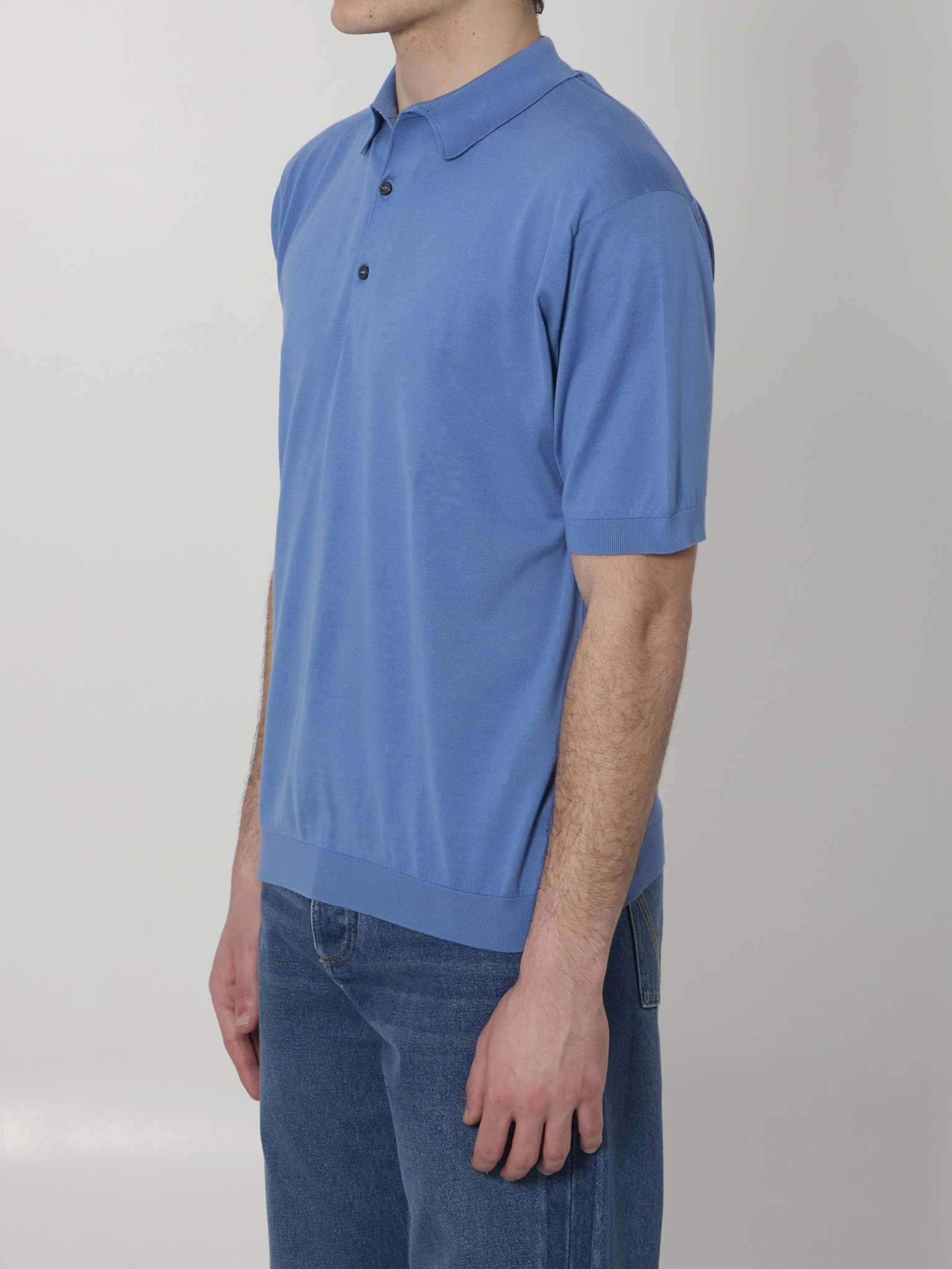 [JOHN SMEDLEY] T-shirts Short Sleeve SS26 ADRIAN__SKY BLUE