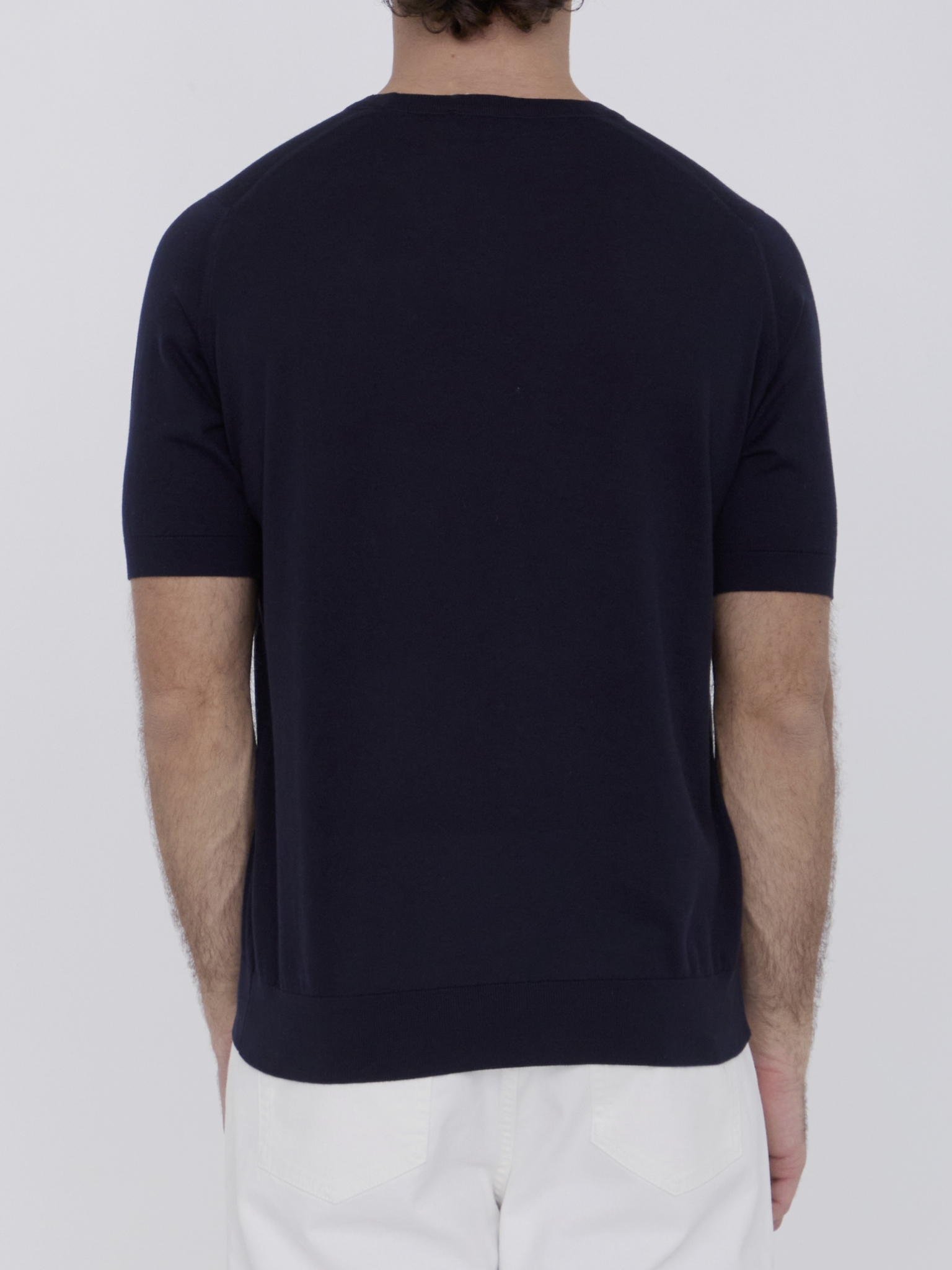 [JOHN SMEDLEY] T-shirts Short Sleeve SS26 KEMPTON__NAVY