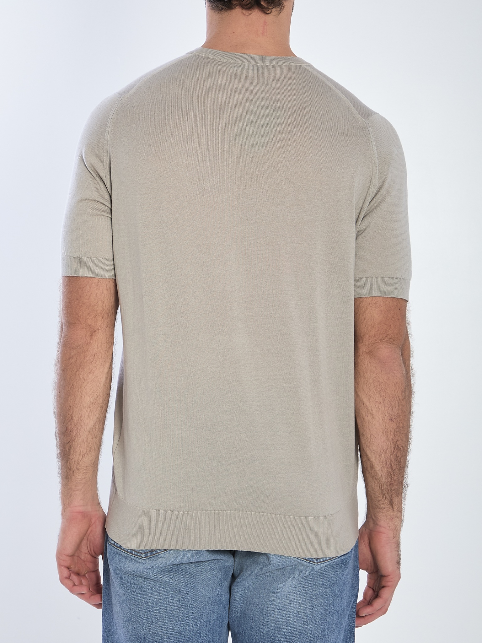 [JOHN SMEDLEY] T-shirts Short Sleeve SS26 KEMPTON__PARCHMENT