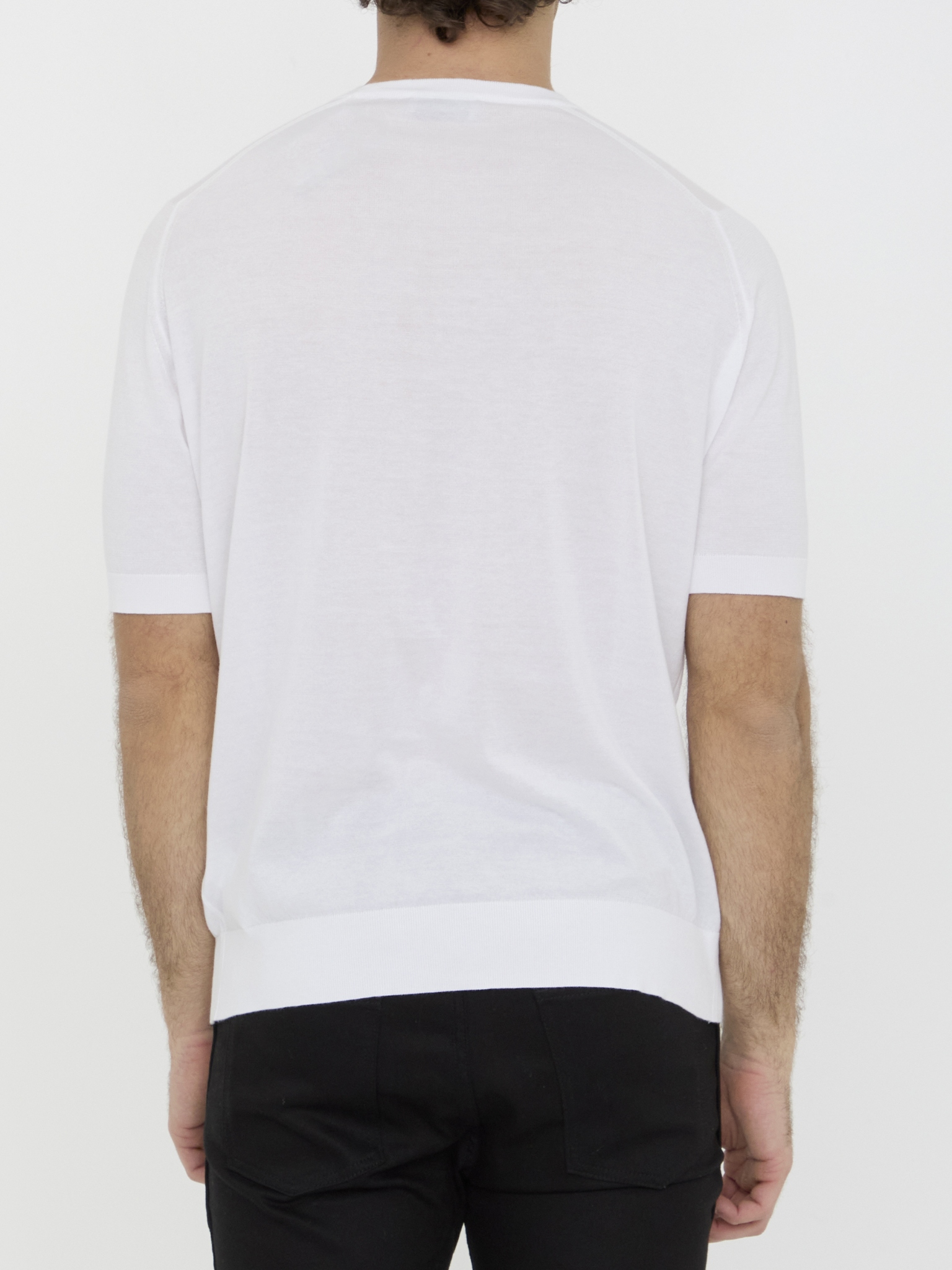 [JOHN SMEDLEY] T-shirts Short Sleeve SS26 KEMPTON__WHITE