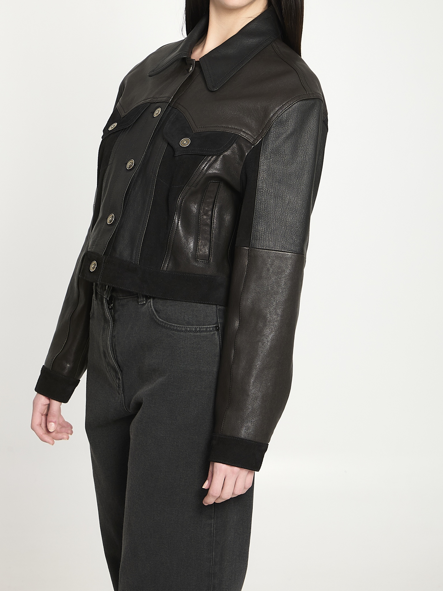 [Versace] Leather Jacket SS26 1024617_1A17766_1B000