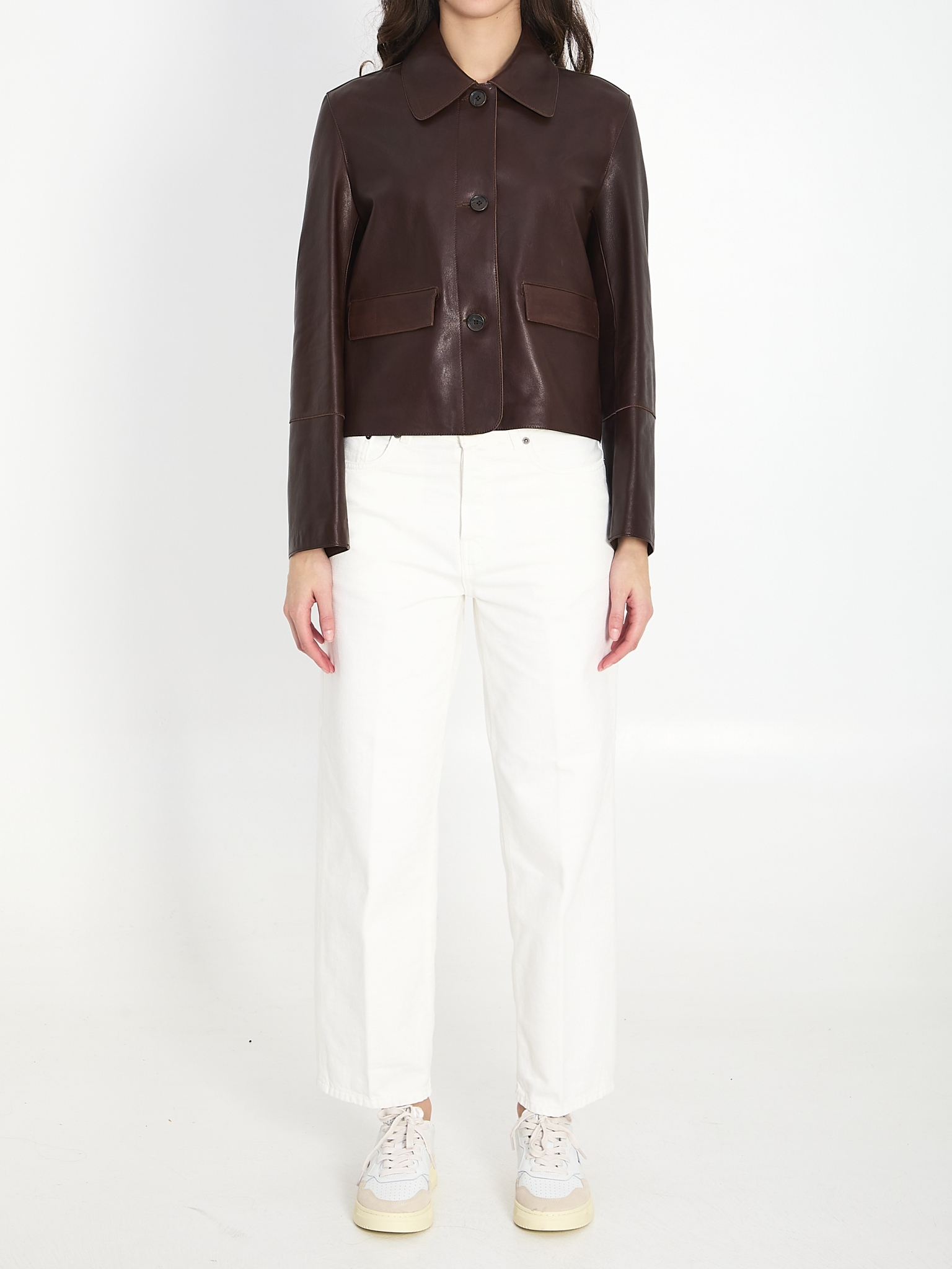 [Arma] Leather Jacket SS26 020L26105202__MUD BROWN