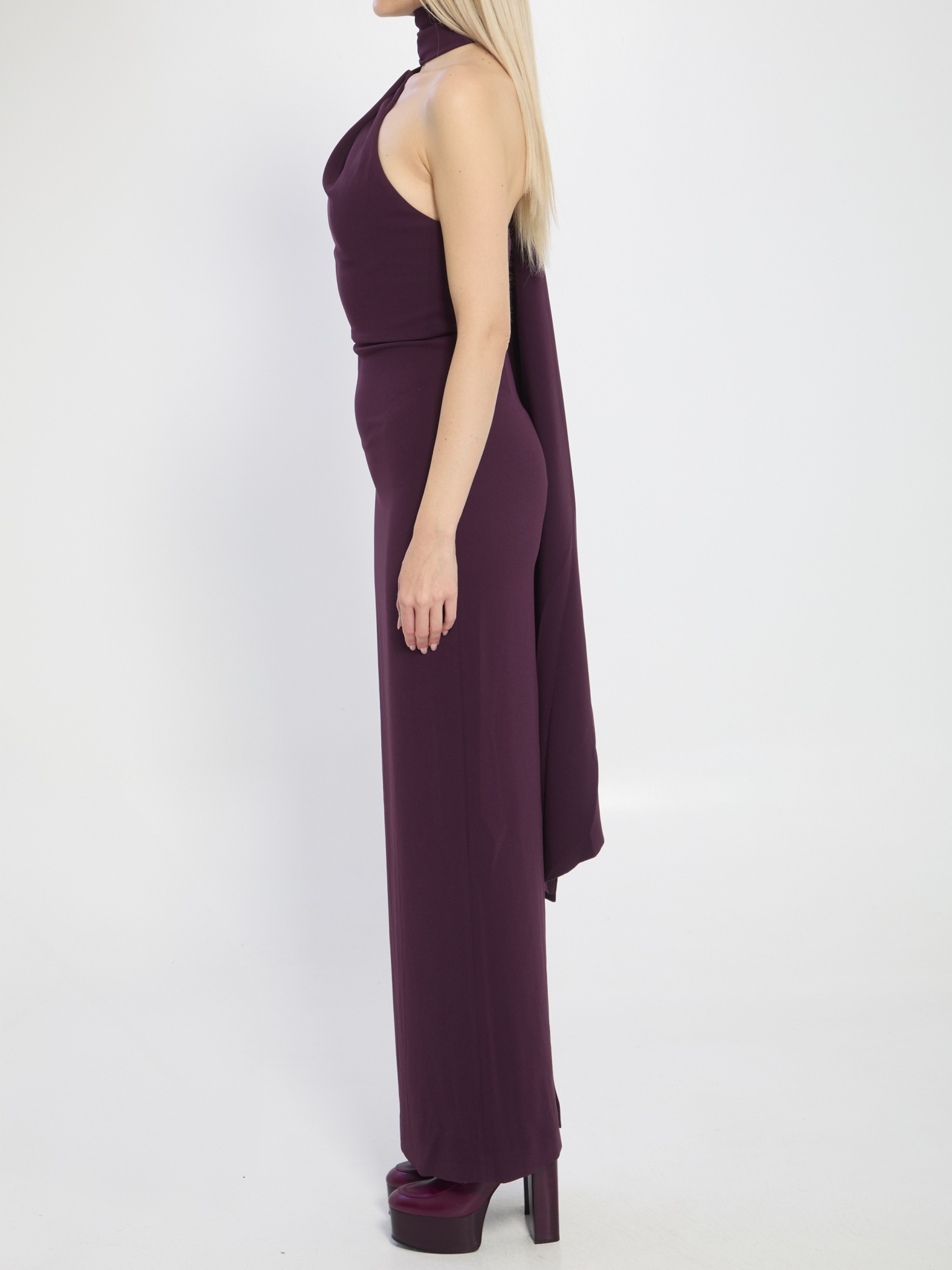 [Solace London] Sleeveless dress SS26 OS38011__PLUM