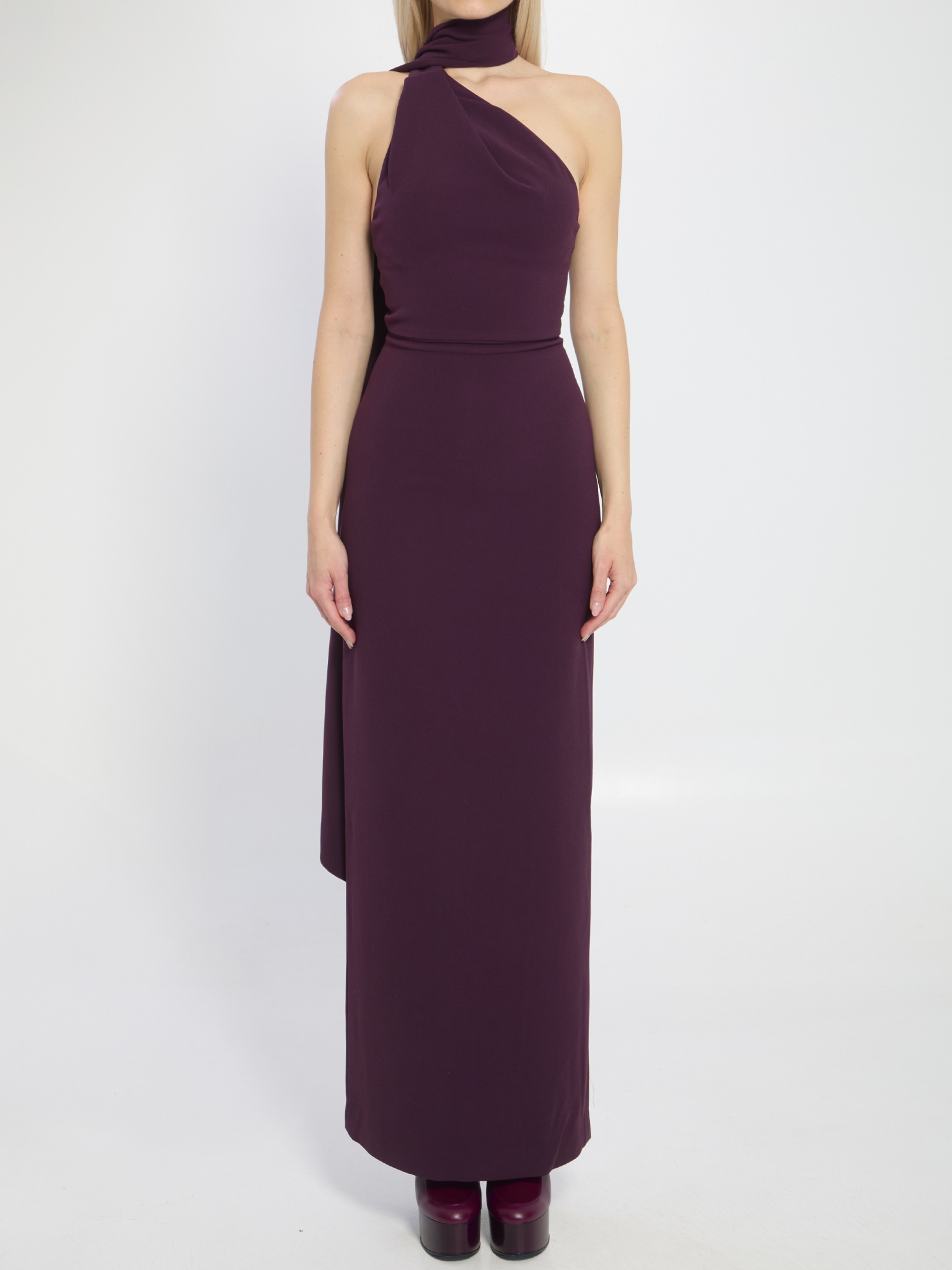[Solace London] Sleeveless dress SS26 OS38011__PLUM