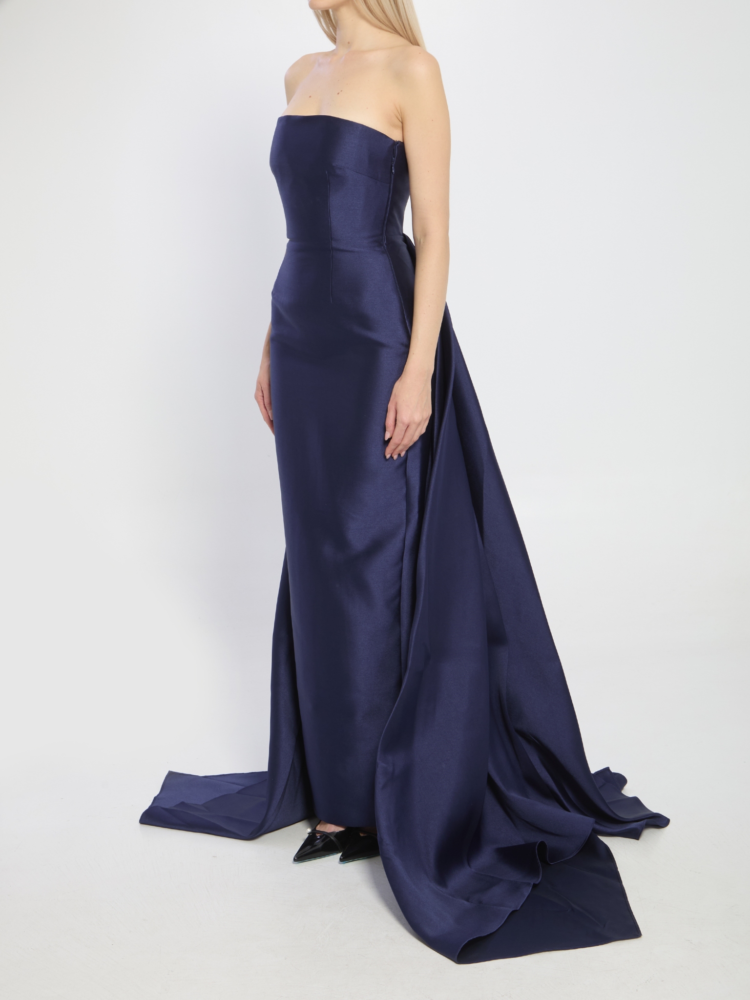 [Solace London] Sleeveless dress SS26 OS42005__NAVY