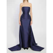 [Solace London] Sleeveless dress SS26 OS42005__NAVY
