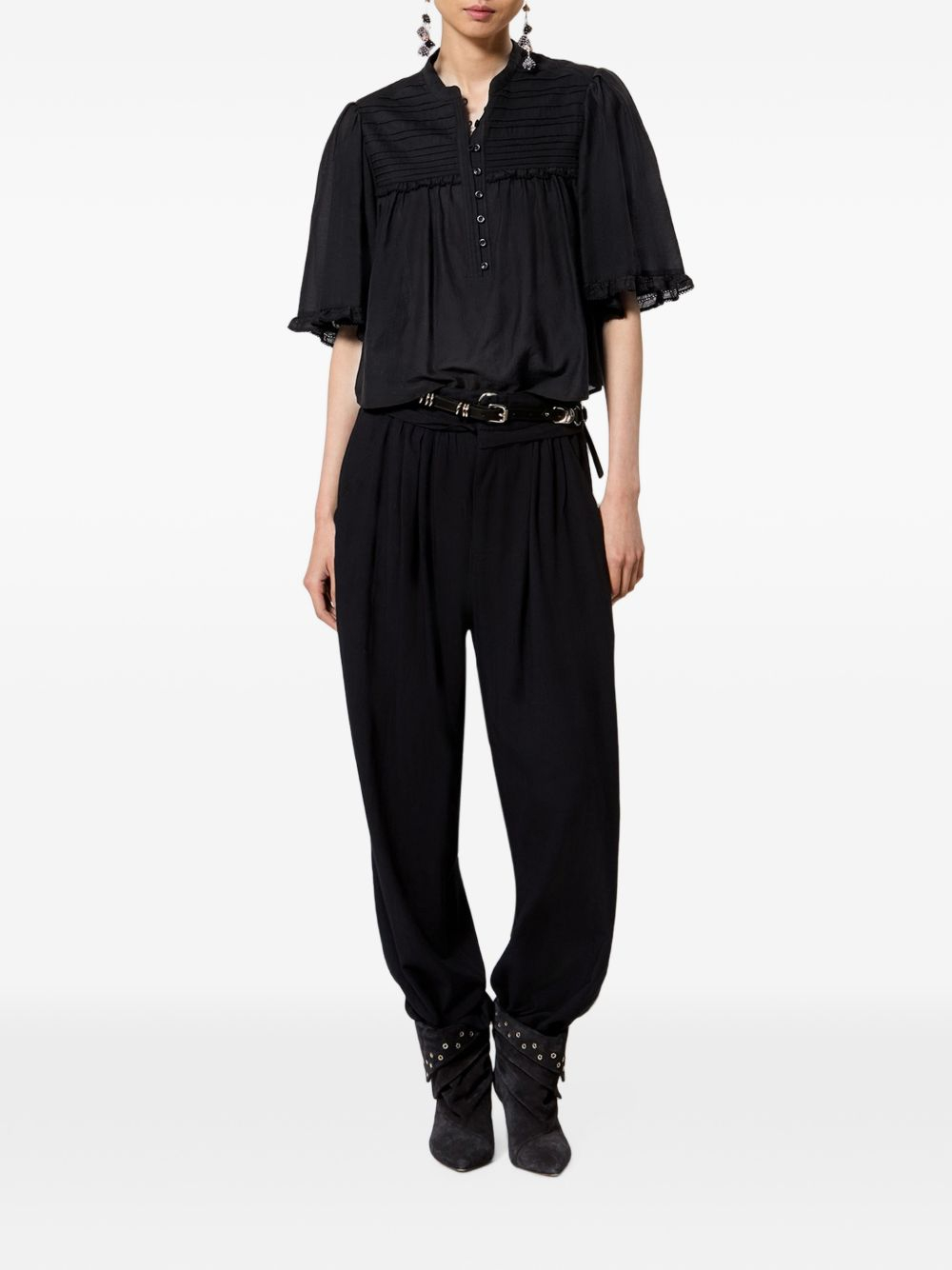 [Marant Etoile] Blouse FW26 HT0945FBB3J04E01BK