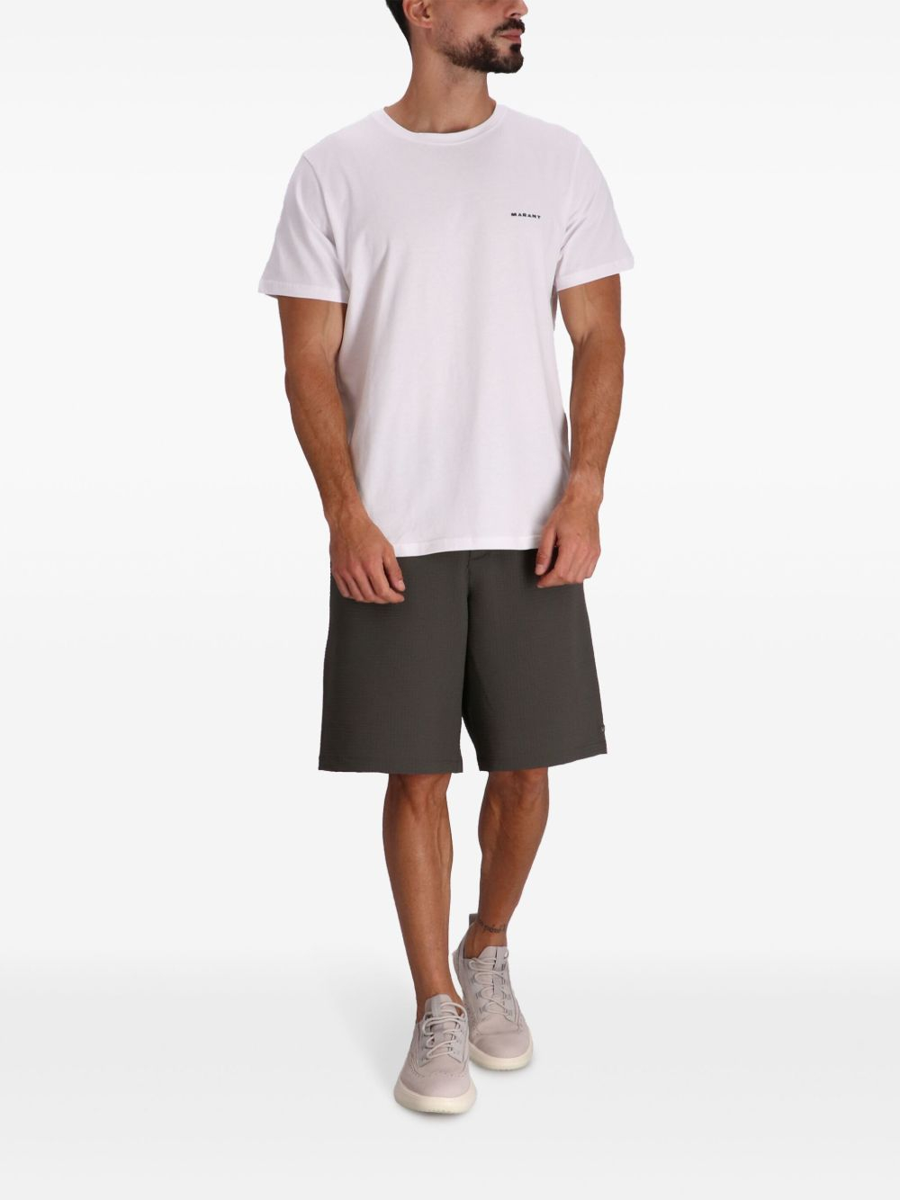 [MARANT] T-shirts Short Sleeve FW26 TS0047HAB3N13H20WH