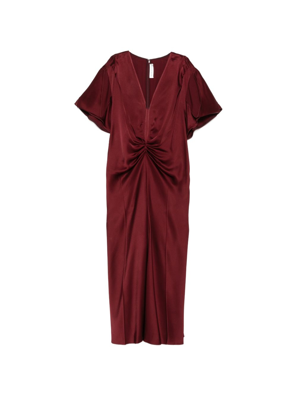 [VICTORIA BECKHAM] Short sleeve dress FW26 1226WDR005195DBURGUNDY