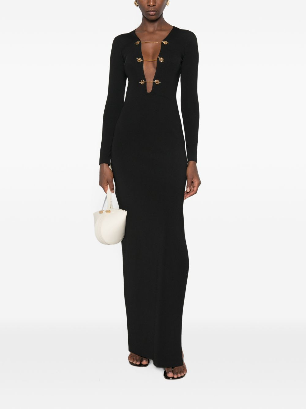 [ELISABETTA FRANCHI] Long sleeve dress FW26 AM18S66E2110