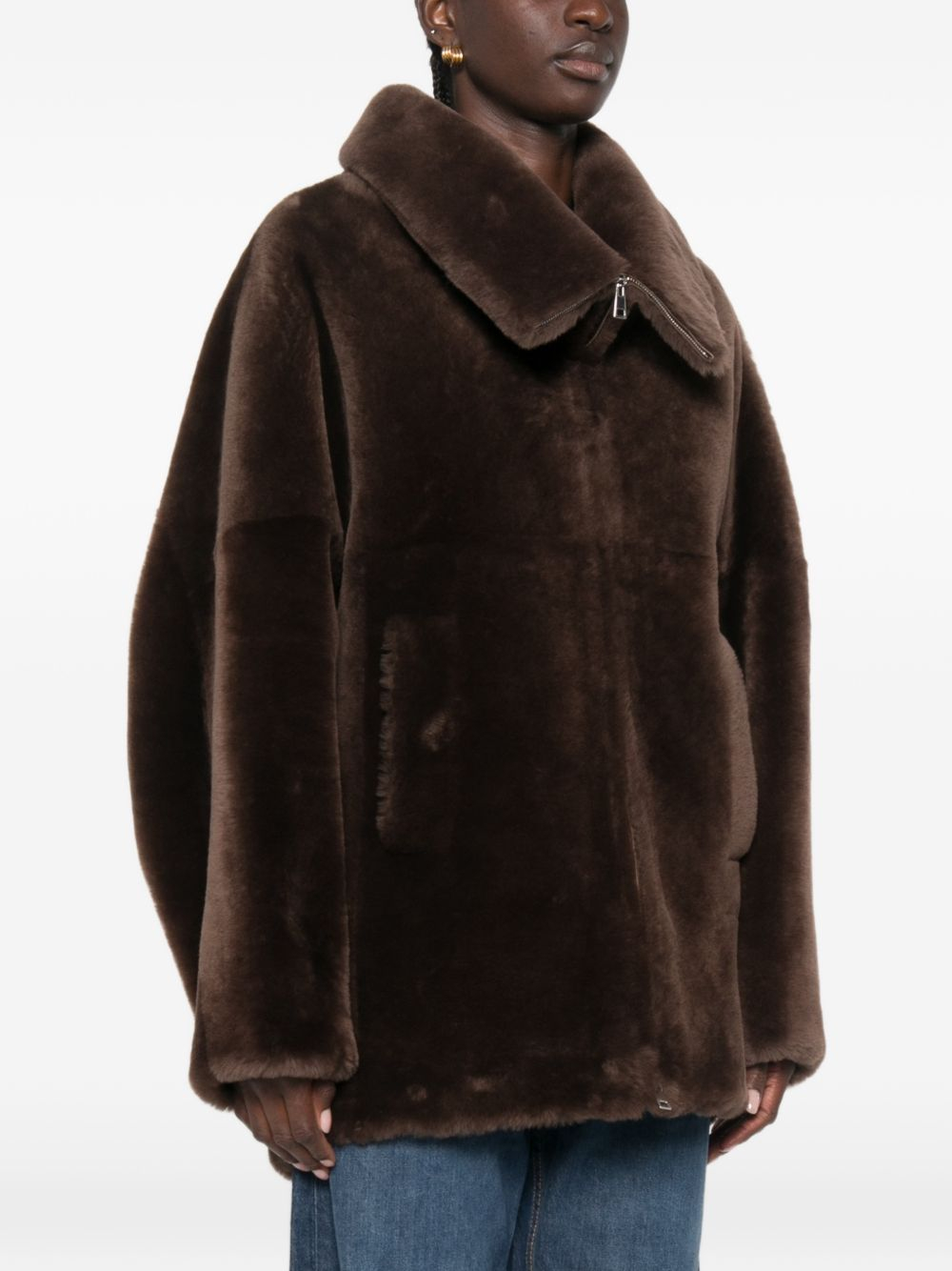 [Blancha] Fur Jacket FW26 2610030225QUERCIA