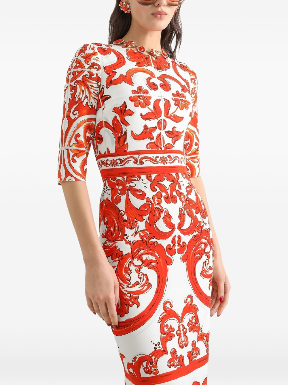 [Dolce & Gabbana] Short sleeve dress FW26 F6EAJTGDDRJS9000