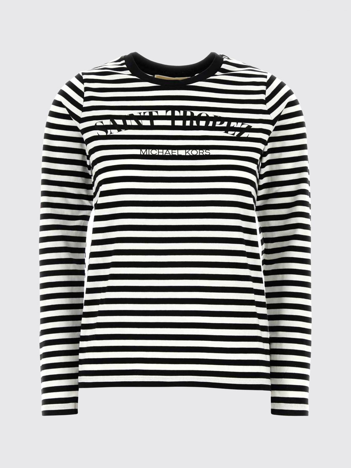 [Michael Kors] T-shirts Long Sleeve SS26 MS6520JKWZ BLACKWHITE