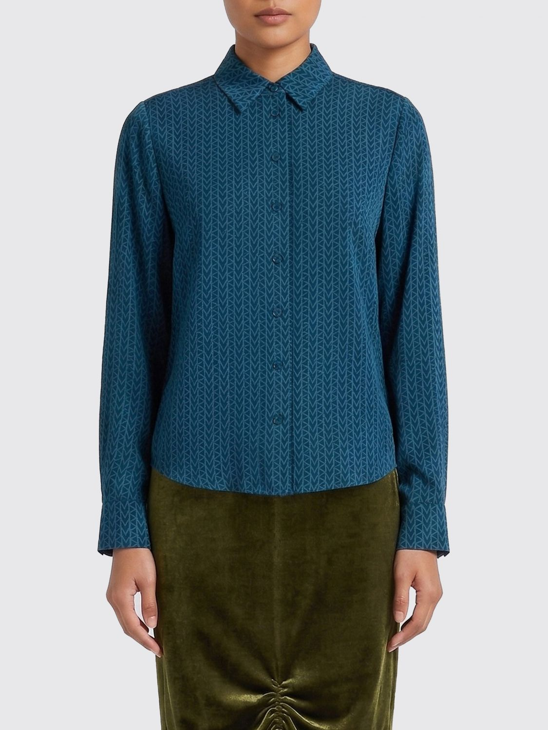 [Michael Kors] Shirts Long Sleeve SS26 MR640V6KH6 RIVERBLUE