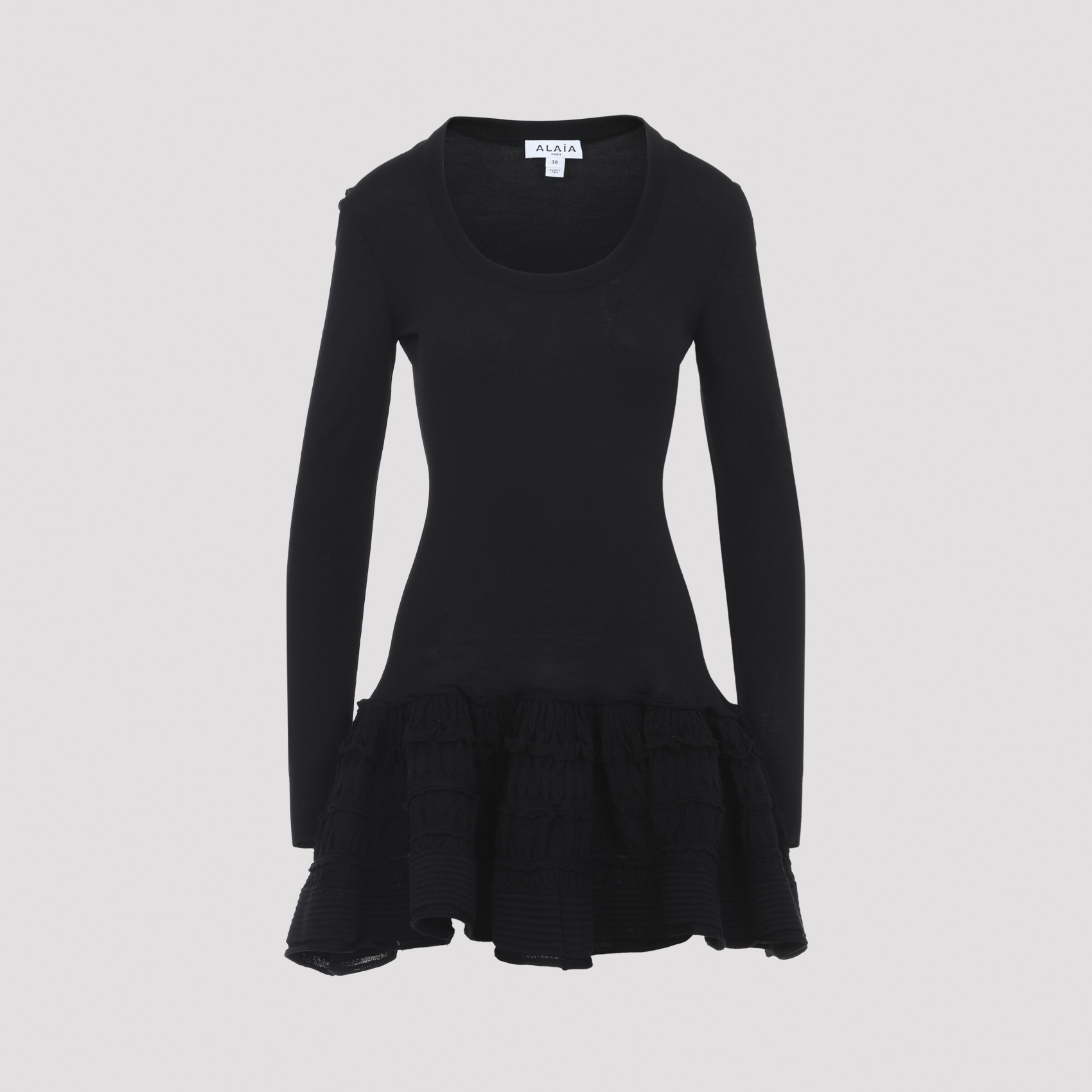 [Alaia] Long sleeve dress SS26 AA9R2867K164C