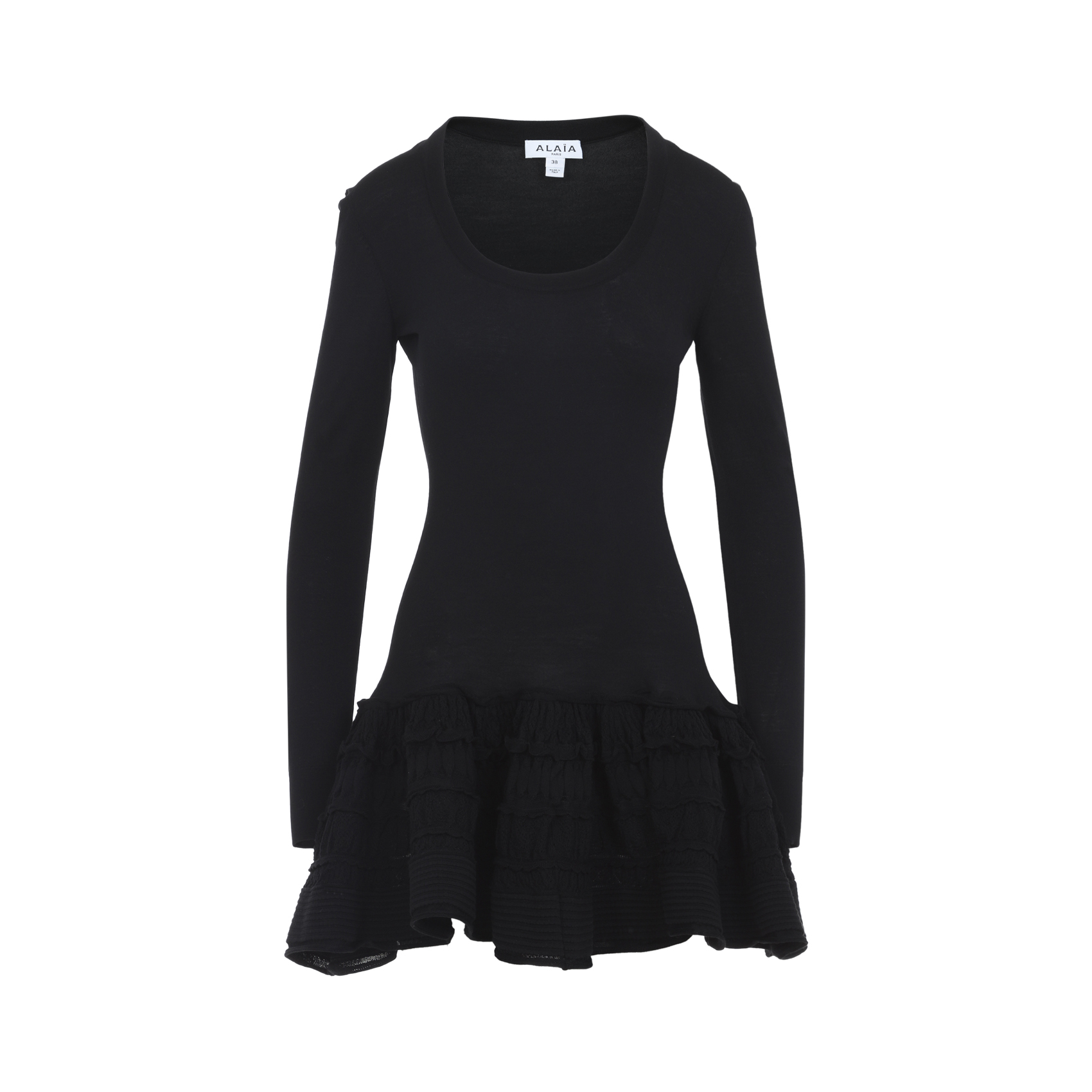 [Alaia] Long sleeve dress SS26 AA9R2867K164C