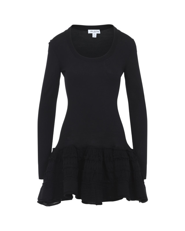 [Alaia] Long sleeve dress SS26 AA9R2867K164C