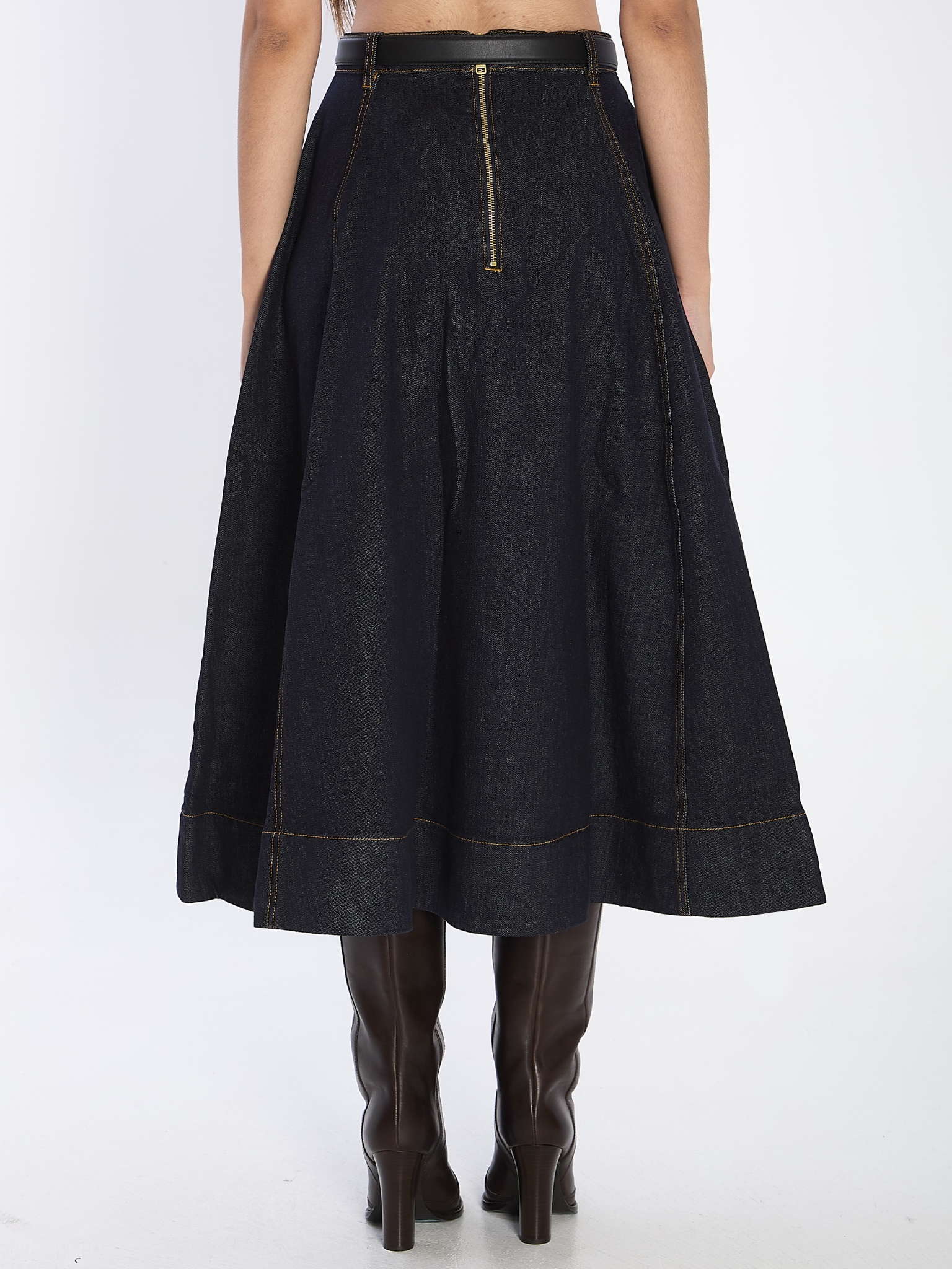 [SELF PORTRAIT] Midi skirt SS26 RS26828MSK__BLUE