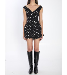 [SELF PORTRAIT] Sleeveless dress SS26 RS26209S__BLACK
