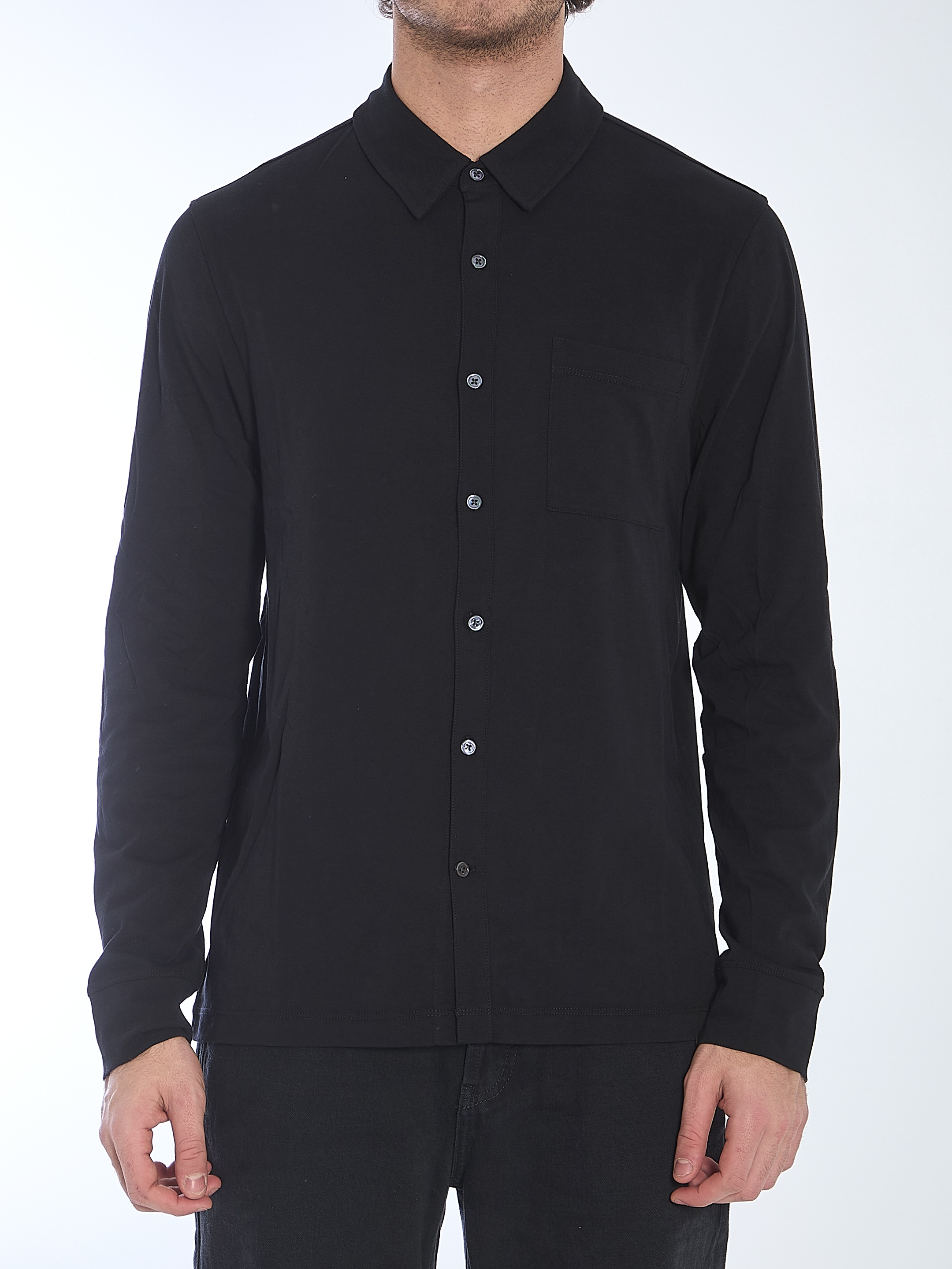 [JAMES PERSE] Shirts Long Sleeve SS26 MCFJ3442__BLK