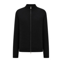 [Brunello Cucinelli] Cardigan FW26 M2200106CH101 BLACK MEDIUM GREY