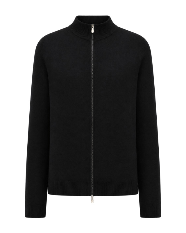 [Brunello Cucinelli] Cardigan FW26 M2200106CH101 BLACK MEDIUM GREY