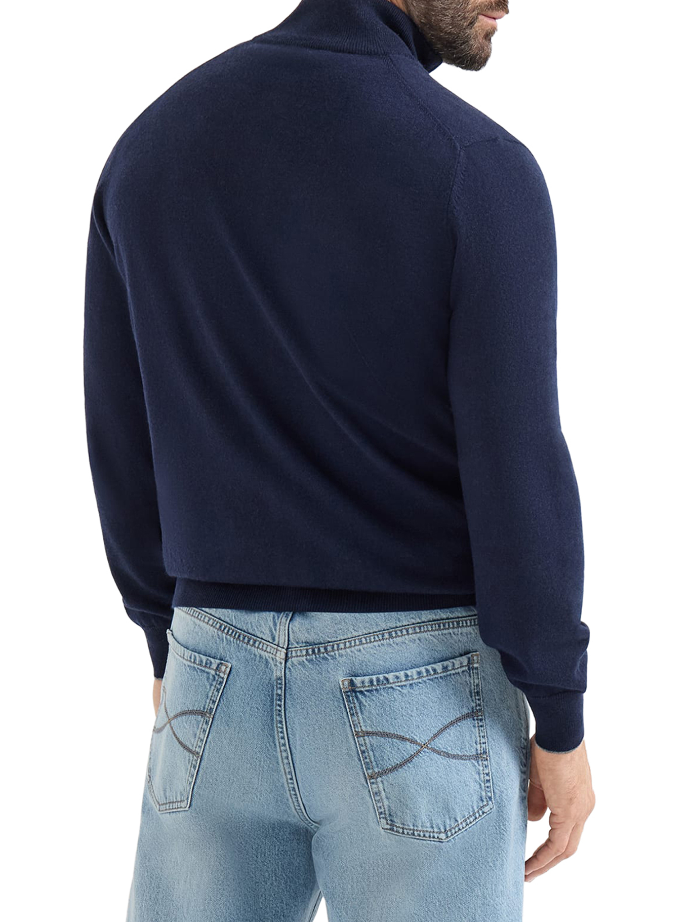 [Brunello Cucinelli] Cardigan FW26 M2200106CW425 NAVY MEDIUM GREY