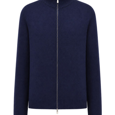 [Brunello Cucinelli] Cardigan FW26 M2200106CW425 NAVY MEDIUM GREY