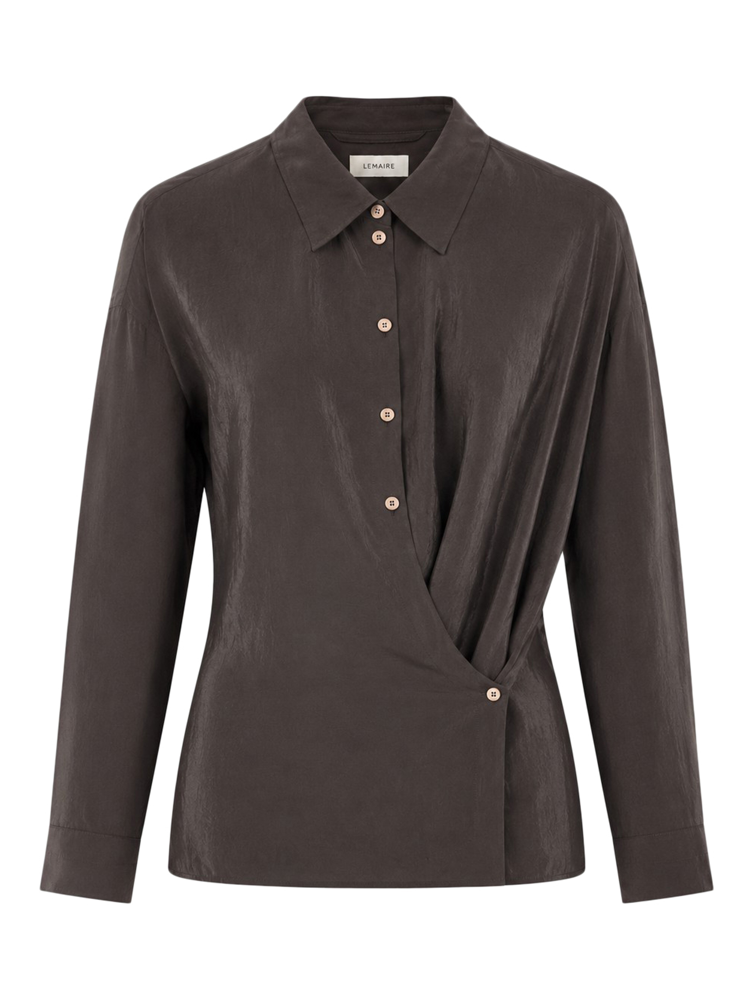 [LEMAIRE] Shirts Long Sleeve FW26 SH1141LF1308BR532 LICORICE