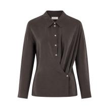 [LEMAIRE] Shirts Long Sleeve FW26 SH1141LF1308BR532 LICORICE