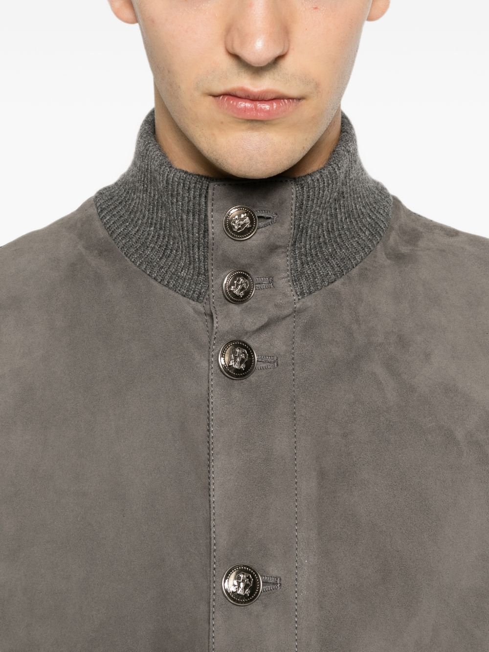 [Brunello Cucinelli] Leather Jacket FW26 MPCLF1955CWP86