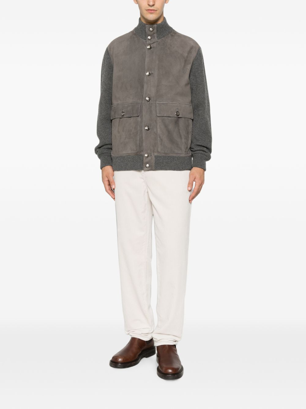 [Brunello Cucinelli] Leather Jacket FW26 MPCLF1955CWP86