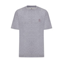 [Brunello Cucinelli] T-shirts Short Sleeve FW26 M0B138440CFD23 MEDIUM GREY BORGOGNA