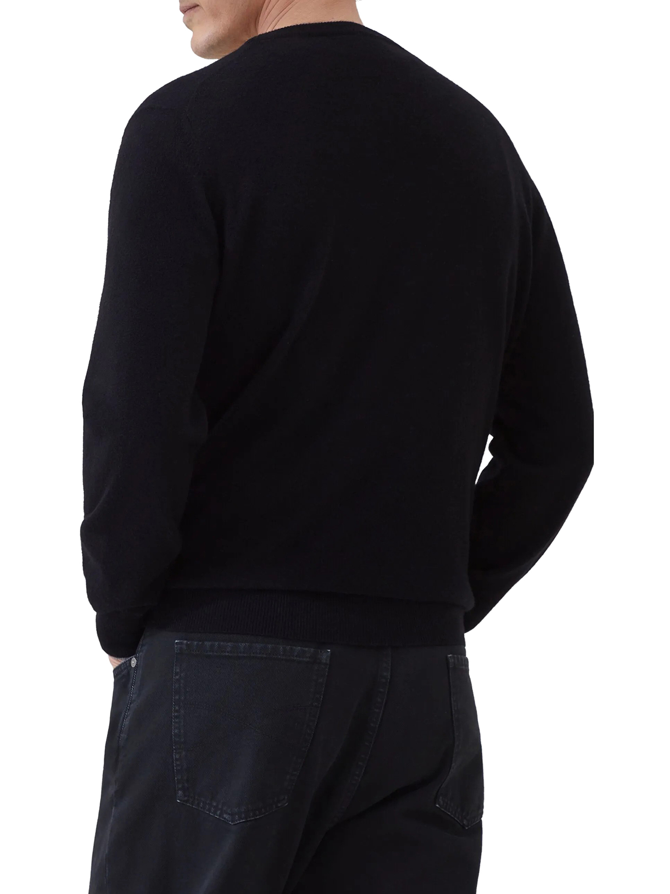 [Brunello Cucinelli] Knitwear FW26 M2200100CH101 BLACK MEDIUM GREY
