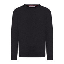 [Brunello Cucinelli] Knitwear FW26 M2200100CH101 BLACK MEDIUM GREY