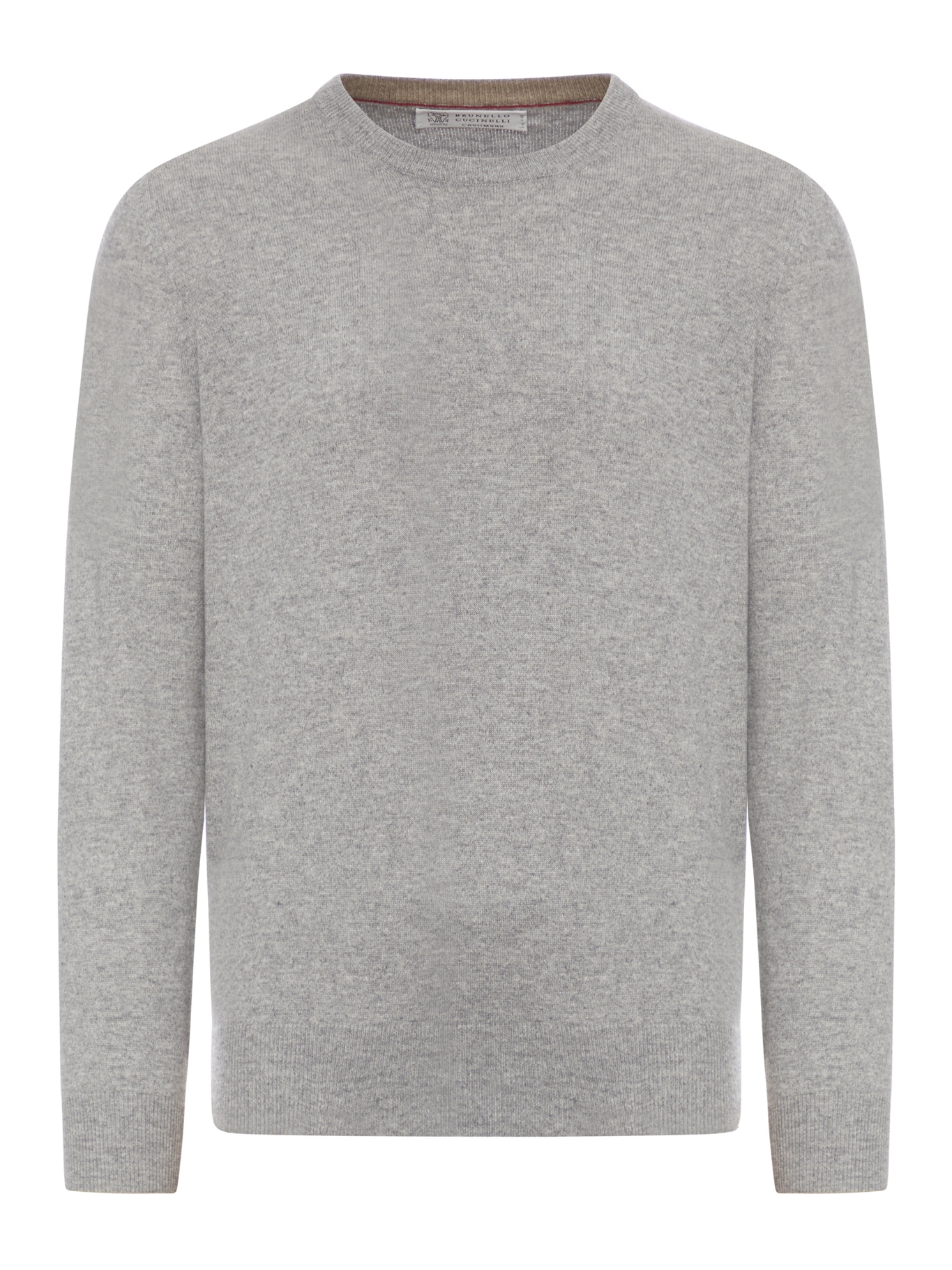 [Brunello Cucinelli] Knitwear FW26 M2200100CY162 LIGHT GREY SABBIA