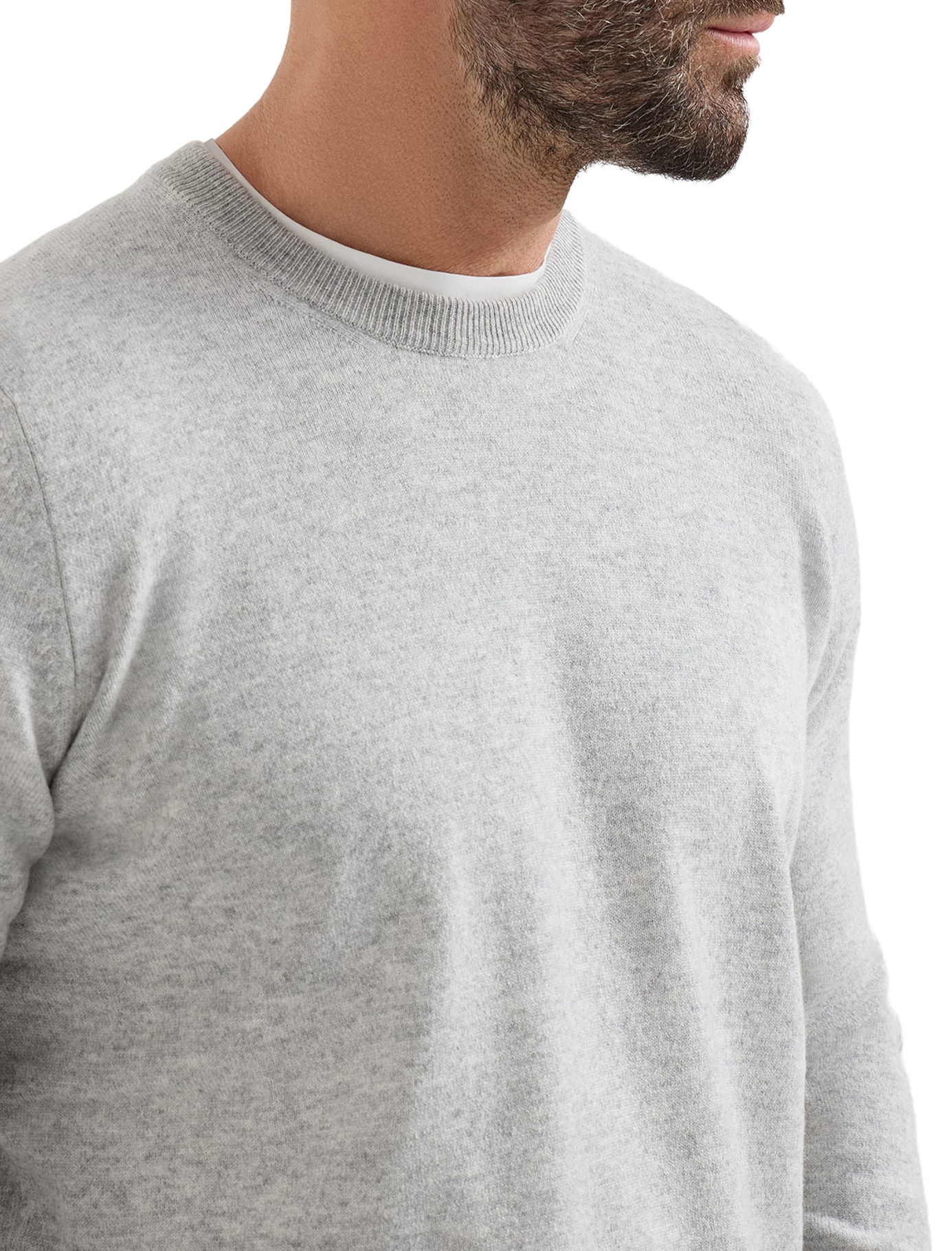 [Brunello Cucinelli] Knitwear FW26 M2200100CY162 LIGHT GREY SABBIA