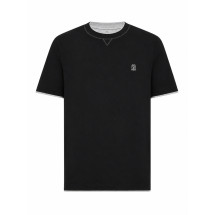 [Brunello Cucinelli] T-shirts Short Sleeve FW26 M0B137451GCQJ21 BLACK GRIGIO MEDIUM GREY