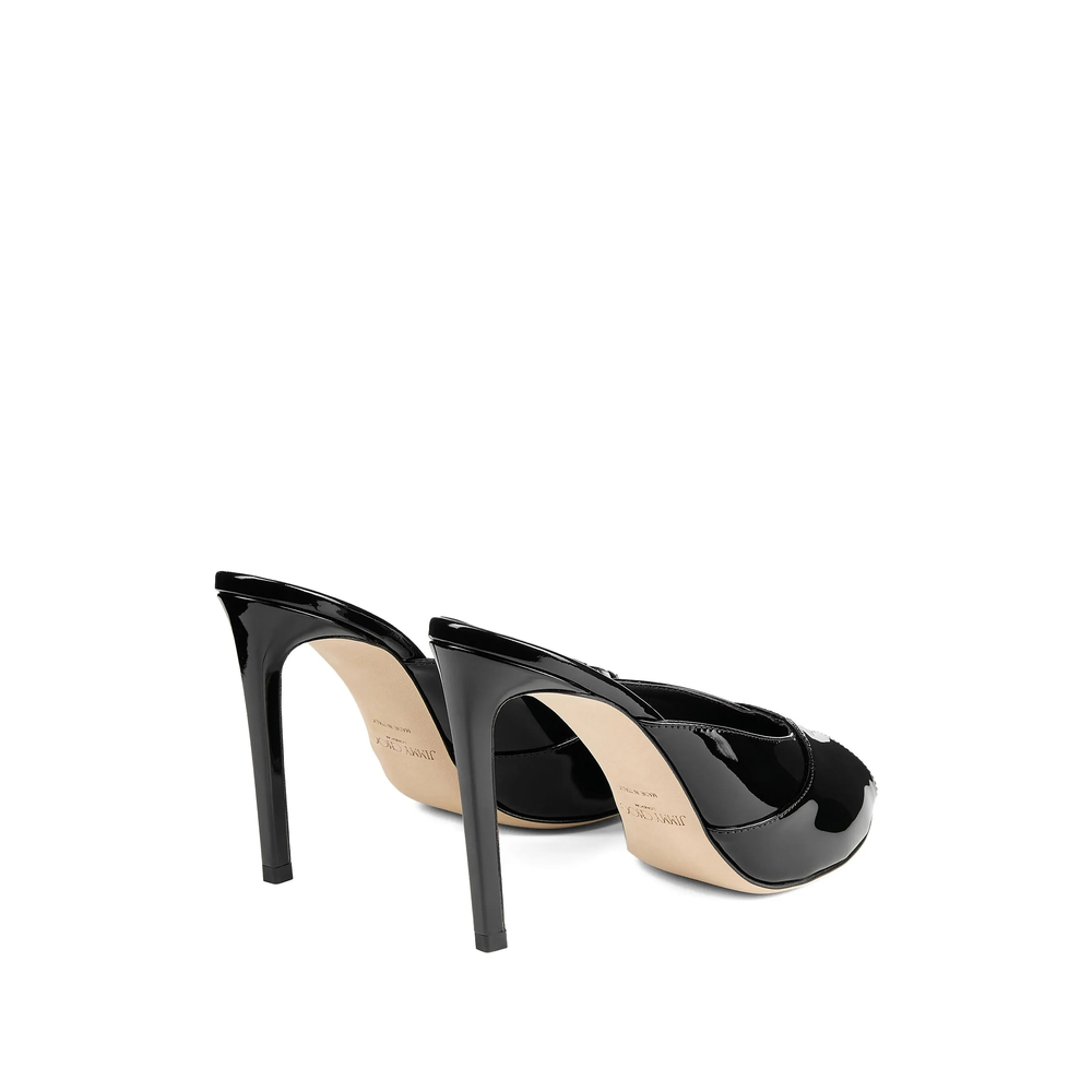 [Jimmy Choo] Sandals FW26 BRIGITTE MULE 100 PAT BLACK