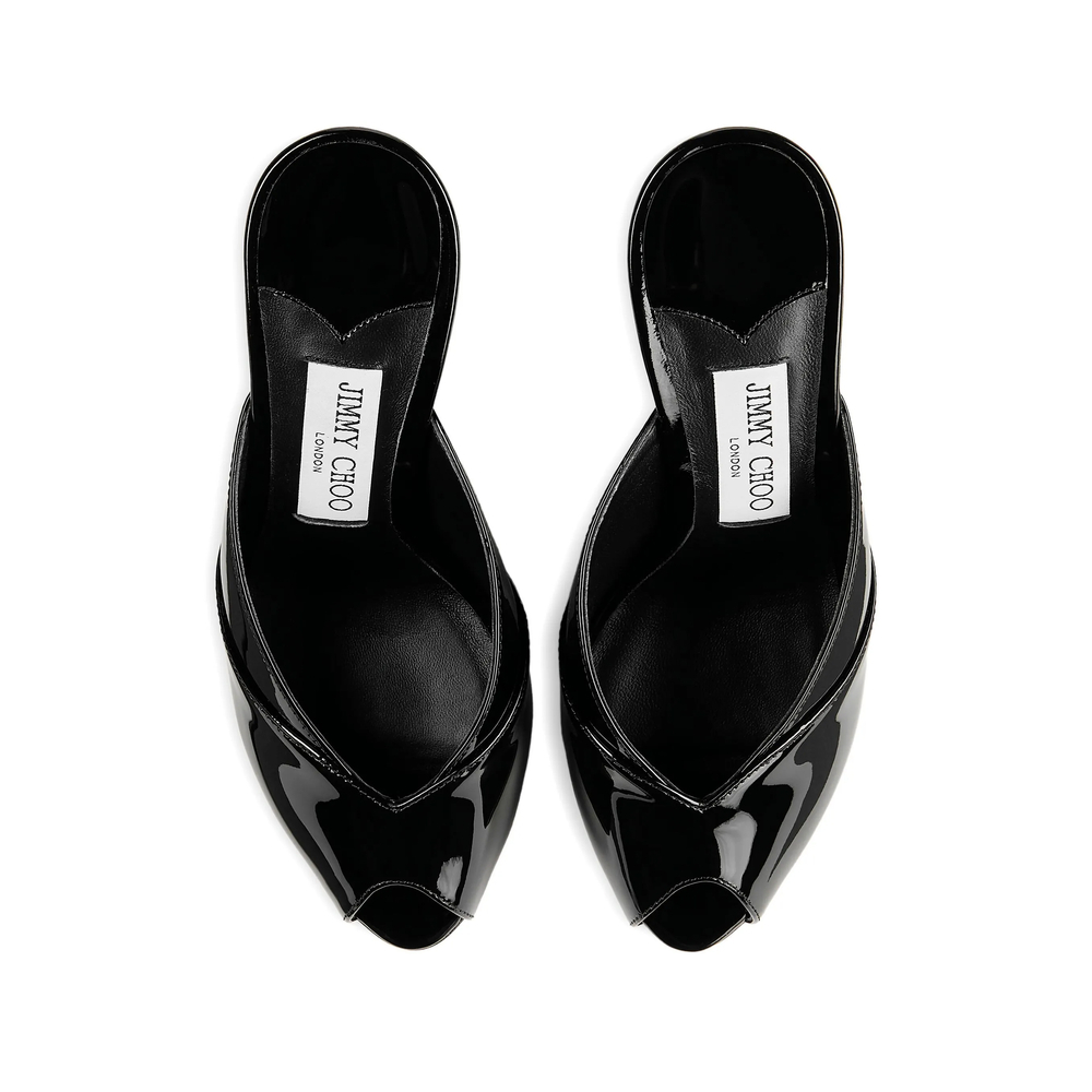 [Jimmy Choo] Sandals FW26 BRIGITTE MULE 100 PAT BLACK