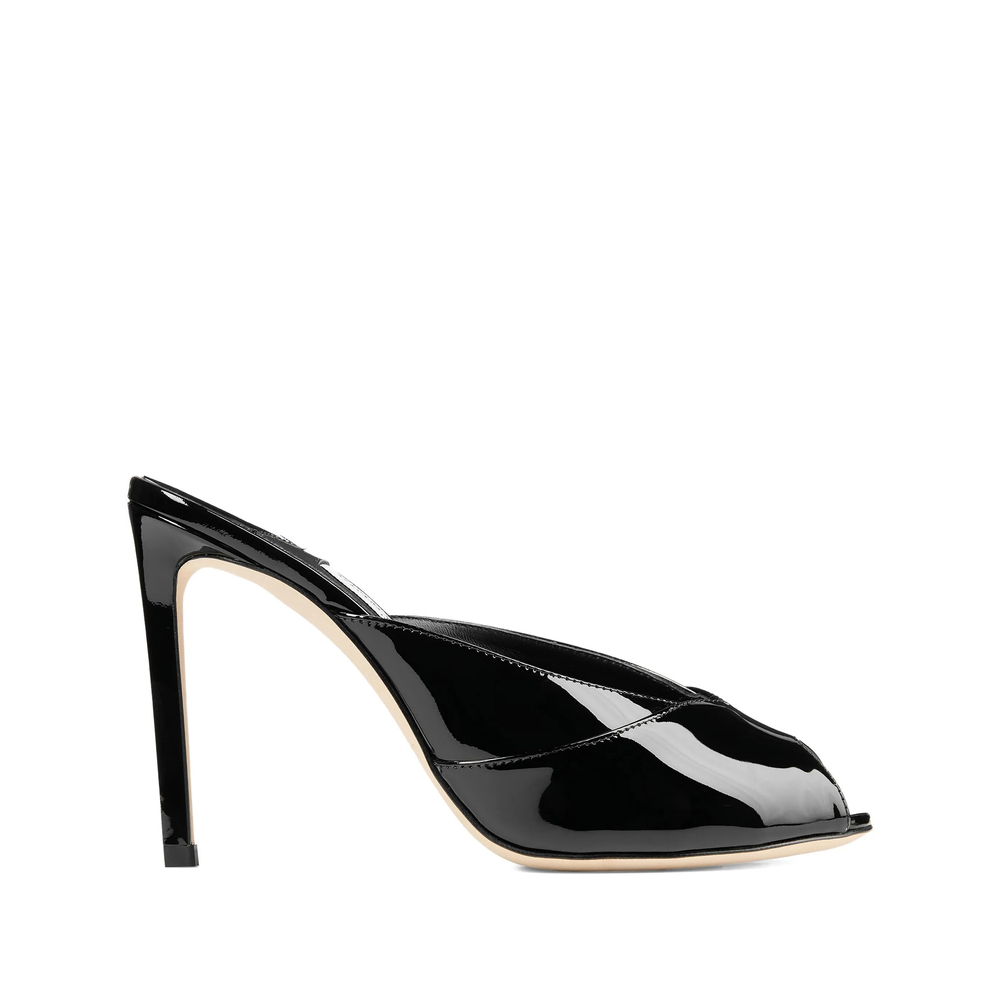 [Jimmy Choo] Sandals FW26 BRIGITTE MULE 100 PAT BLACK