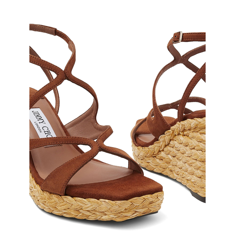 [Jimmy Choo] Sandals FW26 AYLA 85 CUG TAN