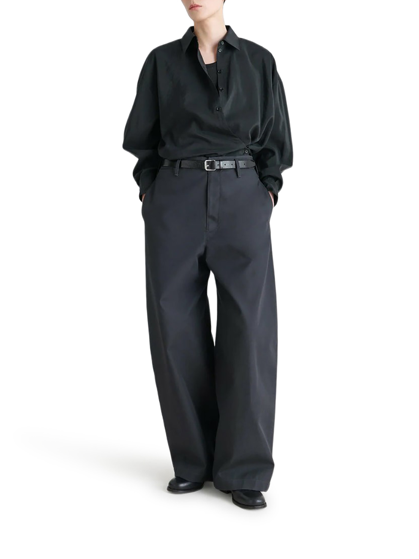 [LEMAIRE] Shirts Long Sleeve FW26 SH1141LF1308BK999 BLACK