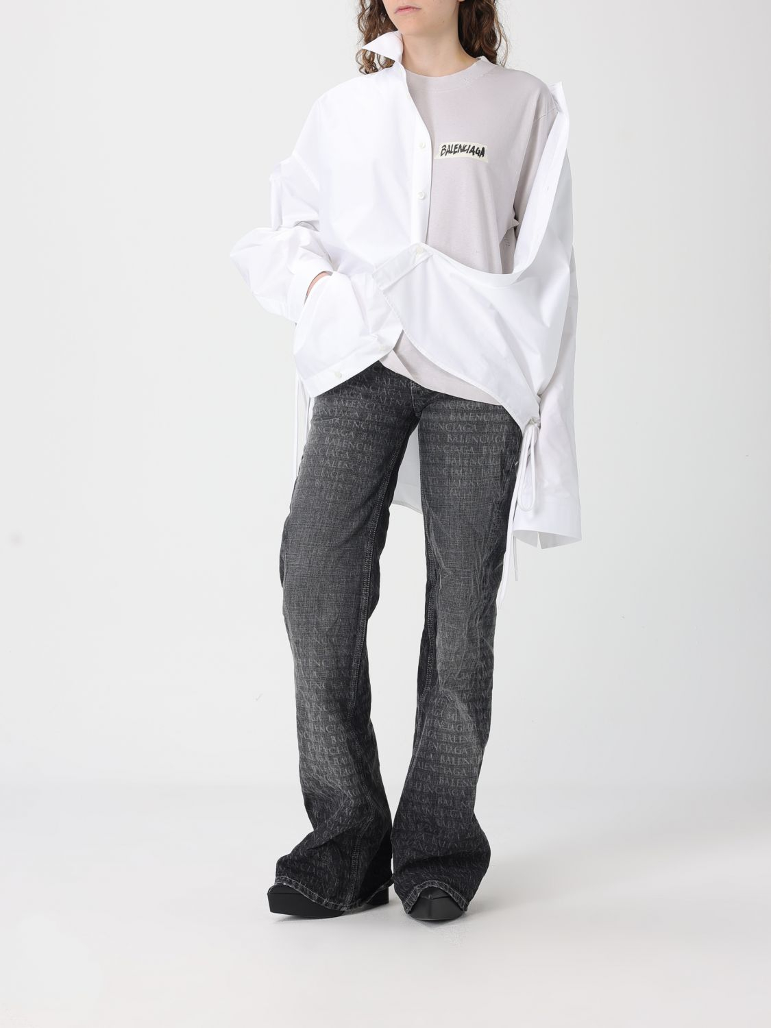 [Balenciaga] Shirts Long Sleeve SS26 857835TRM28 9000