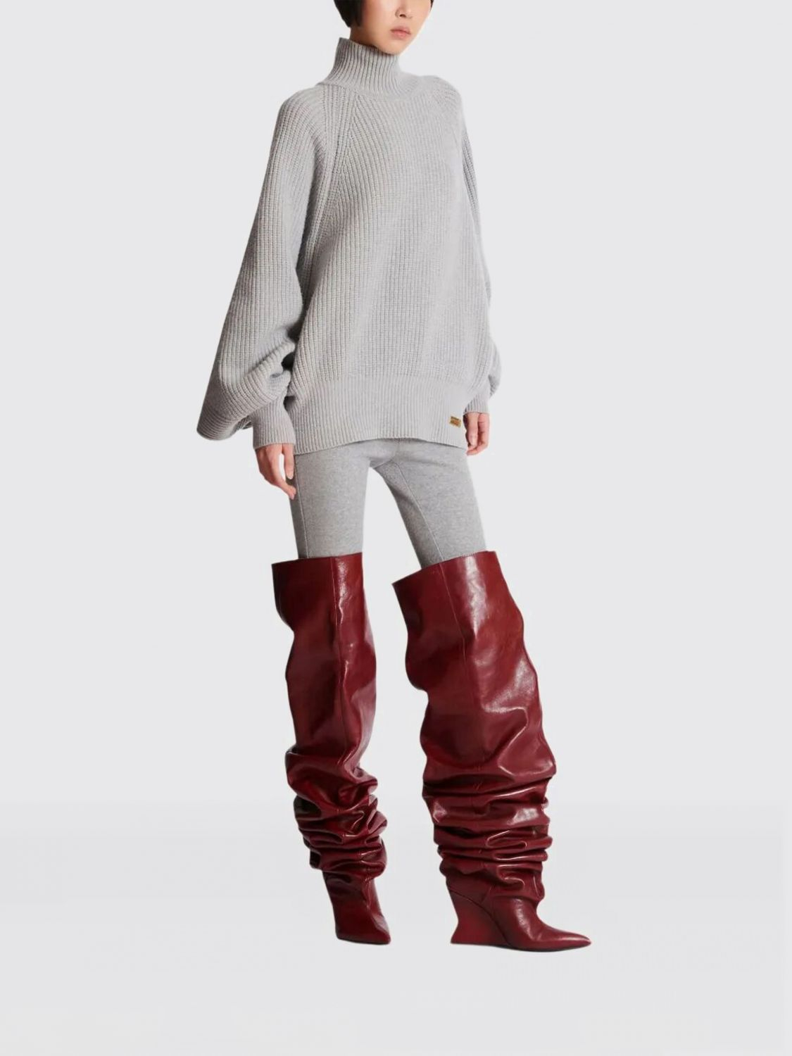 [Balmain] Knitwear FW25 FF0KG025KJ22 9UB