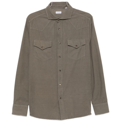 [Brunello Cucinelli] Shirts Long Sleeve FW26 ML6884008C6070